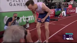 Karsten Warholm Breaks 400M Hurdles Men World Record Oslo DL