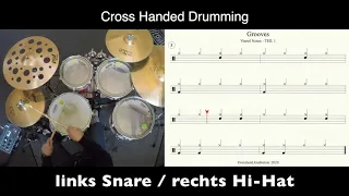 Groove in Viertel - Teil 1 - Cross Hand Hi-Hat (Beginner)