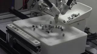 Low-cost Delta Robot and Vibration Box - Automated Solution for Parts Sorting