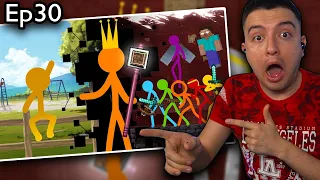 RusoX reacciona The King - Animation vs. Minecraft Shorts Ep 30