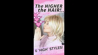 "THE HIGHER THE HAIR!.." A "FAST & FUN" LOOK at 6 BIG, VOLUMINOUS SHAG LAYERED #WIGS! #shorts #BEYOU