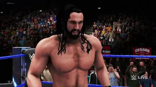 FULL MATCH - Cesaro Vs Seth Rollins-Money In The Bank Qualifying Match:SMACKDOWN July 9 2021 WWE2K20