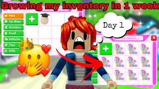 Growing my inventory in 1 week *NOOB TO PRO* | day 1 | ItsSahara