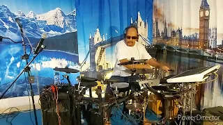 GUAJIRA by santana- #cover drum and Percussion - Fachry Bahsoan (live)