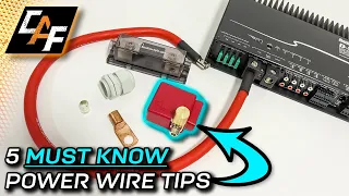 Installing an Amplifier? Use these BEST PRACTICES for Power Wire!