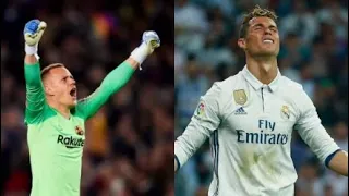 TER STEGEN BEST SAVES VS CRISTIANO RONALDO