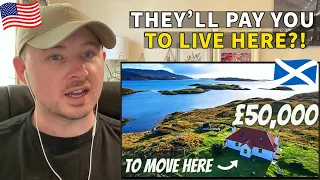 American Reacts to Scottish Islands Will PAY YOU £50,000 to Live There!