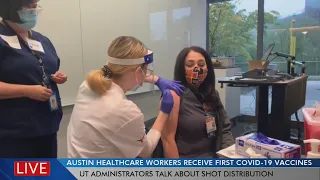 UT leaders talk first healthcare workers getting COVID-19 vaccines