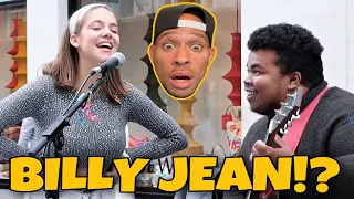 American Rapper FIRST time EVER hearing Allie Sherlock & Fabio Rodrigues Billie Jean | COVER!