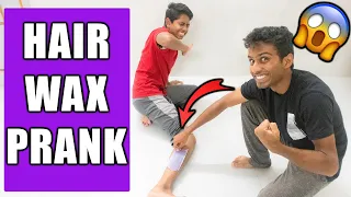 HAIR WAX 😱 PRANK ON BROTHER 😂 | HE ALMOST CRIED 😭 | VelBros Tamil