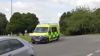 Bristol Ambulance Renault Master responding Transfer Bridge Swindon Wiltshire 25.72023