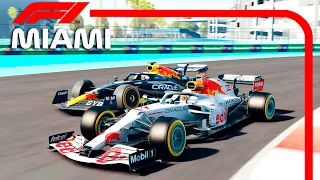 F1 2022 (RB18) vs F1 2021 (RB16B) - Red Bull Racing | Miami GP | Assetto Corsa