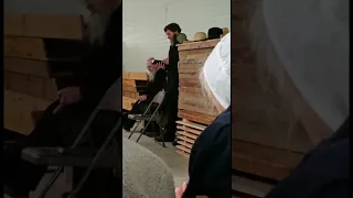 Amish Preacher Chanting German Scripture at a Funeral