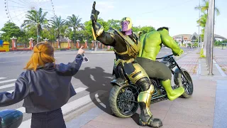 23nd Century Future Technology VFX -Hulk vs Thanos Racing | Transformers Race in the Future World