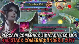 CECILION 460 STACK EPIC COMEBACK | GAMEPLAY TOP GLOBAL 1 CECILION | BUILD CECILION TERSAKIT 2021