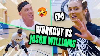 Jason Williams Shows DRIBBLING & SHOOTING Drills To Rachel DeMita! White Chocolate Got ALL The Moves