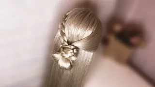 Как красиво убрать волосы от лица ✿ Прическа за 3 мин ✿ Half bun half down hairstyle ✿ Beautymaker