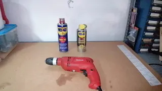 Cleaning a Drill with WD-40