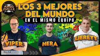 LOS 3 MEJORES DEL MUNDO EN UN MISMO EQUIPO AGE OF EMPIRES 2