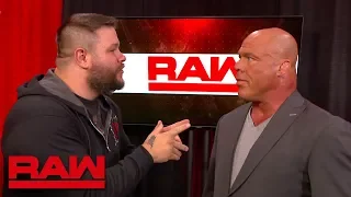 Kevin Owens hides from Braun Strowman in Kurt Angle's office: Raw, July 9, 2018