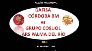 DAFISA CÓRDOBA BM vs ARS PALMA DEL RÍO ALEVÍN MASCULINO 11-02-17.