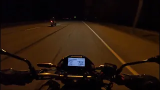 MT-03 Night Ride with an R1