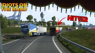 NOOBS on the road #14 - Hitter truck | Funny moments - ETS2 Multiplayer