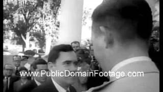Meeting between JFK and Andrei Gromyko about Berlin 1961 archival public domain newsreel