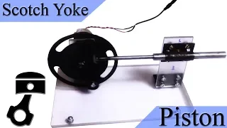 Motorized Scotch Yoke Mechanism Piston