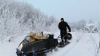 МАЛ КЛОП ДА ВОНЮЧ! ПОЕЗДКА В ЛЕС ЗА ДРОВАМИ НА МОТОБУКСИРОВЩИКЕ БАРС СЛЕДОПЫТ / БЫТ В ДЕРЕВНЕ.