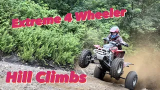 HILL CLIMBING 4 WHEELERS IN WELLSVILE OHIO!