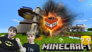 ДИМОН УНИЧТОЖИЛ МОЙ ОТЕЛЬ в MINECRAFT! МЕГА Лаки Блоки с TNT и ОРУЖИЕМ! 😱