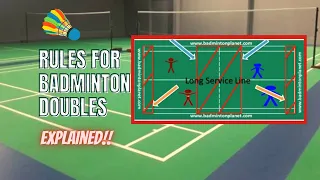 🏆Rules for Badminton Doubles - By BadmintonPlanet.com