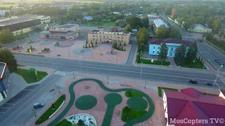 Поселок Лотошино с высоты птичьего полета Лето  2021