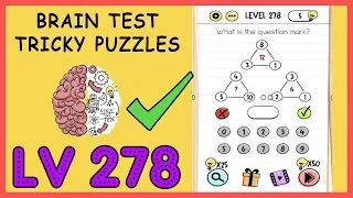 Brain test tricky puzzles Level 278 [what is the question mark?] Solution Walkthrough