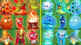 PvZ 2 Discovery - All BLUE & RED Plant Shame Shape