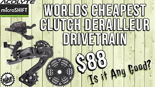 The World's Cheapest Clutch Derailleur Drivetrain: microSHIFT ACOLYTE