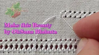 One of the most popular stitches for lace embroidery