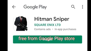 How to download Hitman sniper free from Google Play store