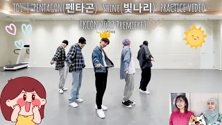 JO1｜PENTAGON(펜타곤) 'Shine(빛나리)' PRACTICE VIDEO - [KCON 2022 Premiere] 💙 Reaction 💙