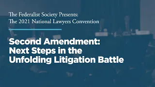 Second Amendment: Next Steps in the Unfolding Litigation Battle [2021 National Lawyers Convention]