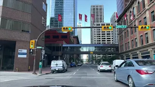 Calgary Downtown Driving Tour - Alberta, Canada [4K]