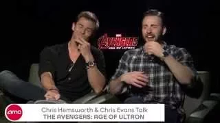 Chris Hemsworth & Chris Evans Chat THE AVENGERS: AGE OF ULTRON