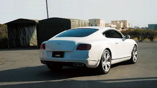 Bentley Continental GT Coupe V8 4.0TT upgraded exhaust system