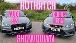 CRAZY Ultimate Hot Hatch Showdown: Audi S3 vs. Audi RS3 vs. Cupra Leon - Which Reigns Supreme?