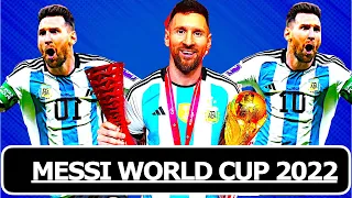 Lionel Messi with World Cup 2022 Argentina