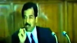 صدام حسين يهدد الشيعه