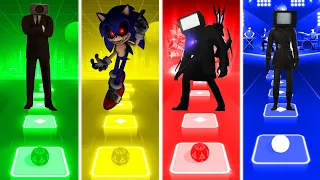 Speakerman Vs Sonic Exe Vs Titan TV Man Vs TV Woman - Tiles Hop EDM Rush!