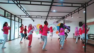 Everyone, Boom Boom Boom Line Dance / Choreo by EunA Kim (KOR) / Demo by Studio 168 Palembang