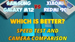 Samsung Galaxy M12 vs Xiaomi Redmi 9C (Speed Test and Camera Comparison)
